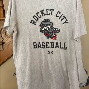 Under Armour Gray Short Sleeve Tee with Rocket City Design